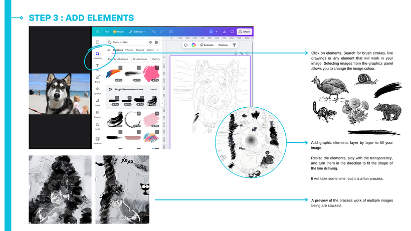 How to make a COLLATED IMAGE ARTWORK  by Danielle Scholtz 1