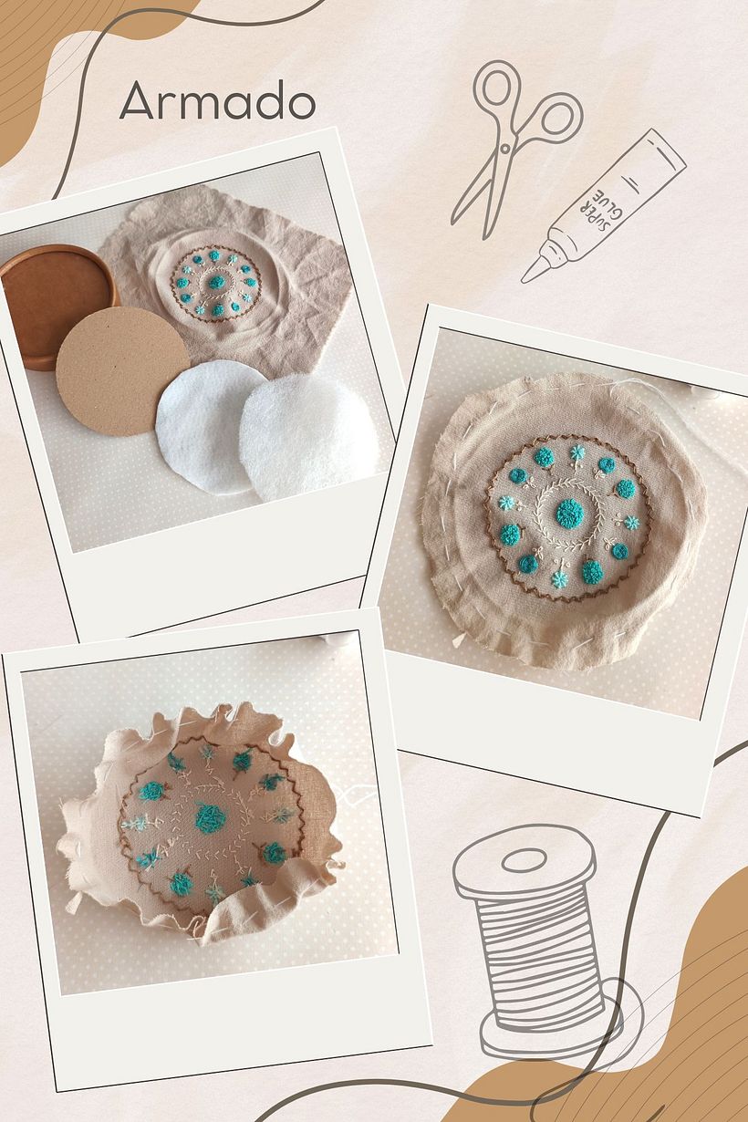 Caja con mandala bordado 1
