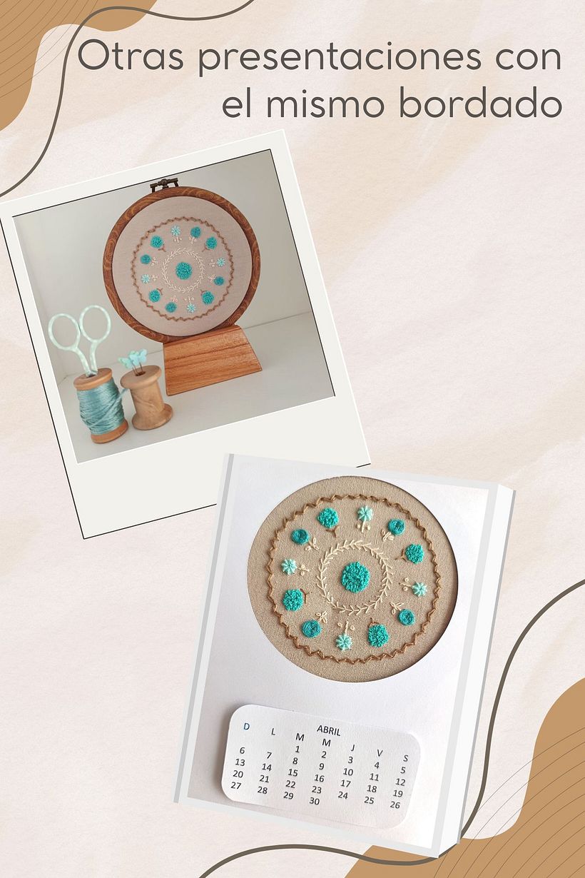 Caja con mandala bordado 1