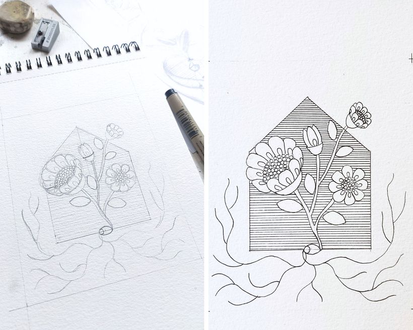 Un viaje de texturas, hilos y raíces: bordado floral 1