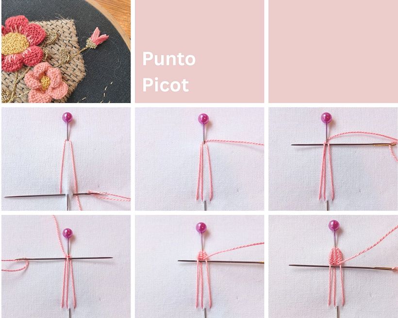 Un viaje de texturas, hilos y raíces: bordado floral 1
