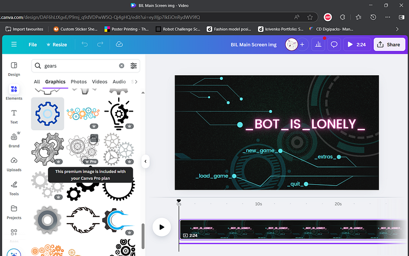 BOT_IS_LONELY game menu! 1