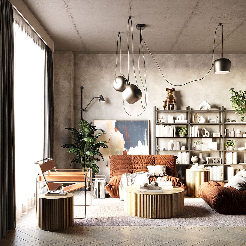 Renders Interior design modern 1