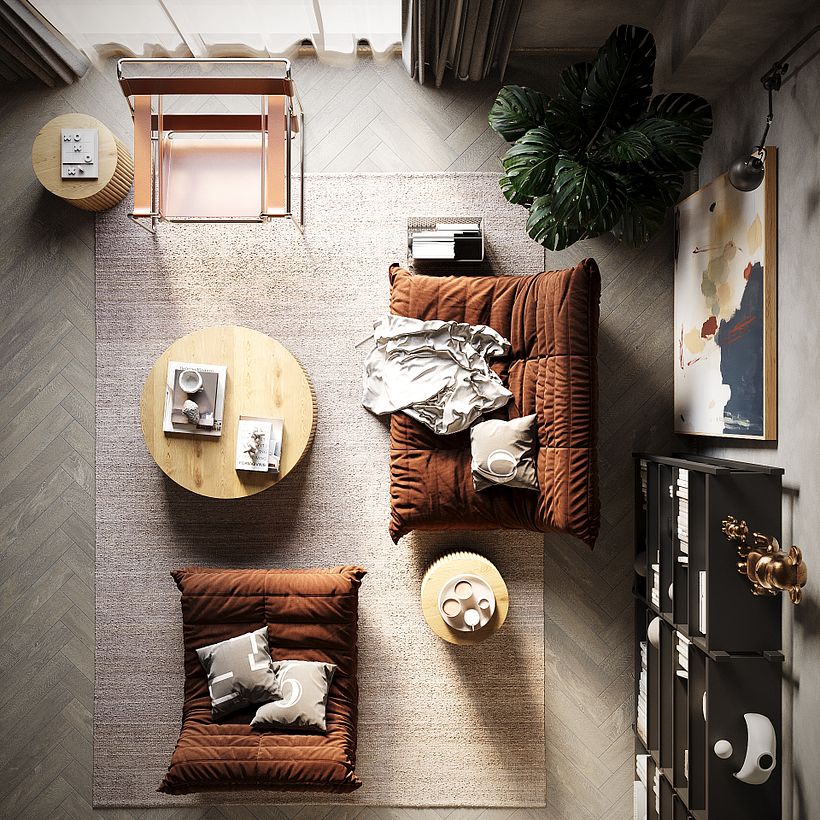 Renders Interior design modern 2