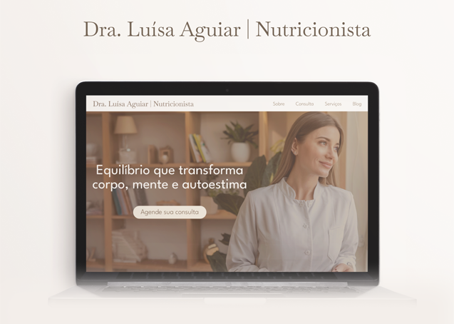 Webdesign - Dra. Luísa Aguiar | Nutricionista 1