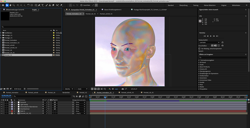Abstrakte Portraitanimation mit Cinema 4D 1
