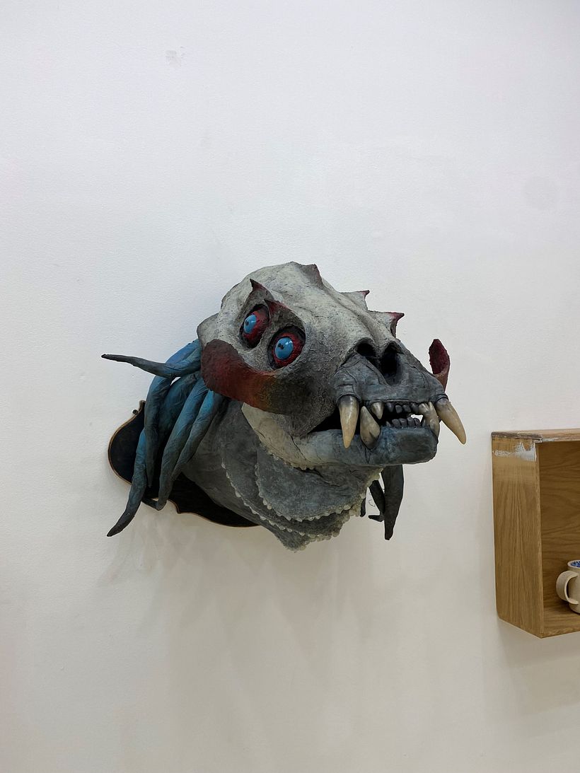 Sammael Paper Mache Mounted Head 2