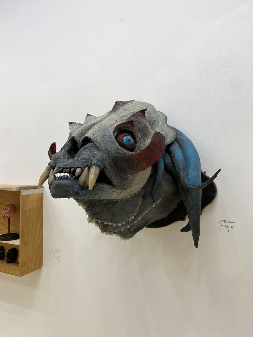 Sammael Paper Mache Mounted Head 3