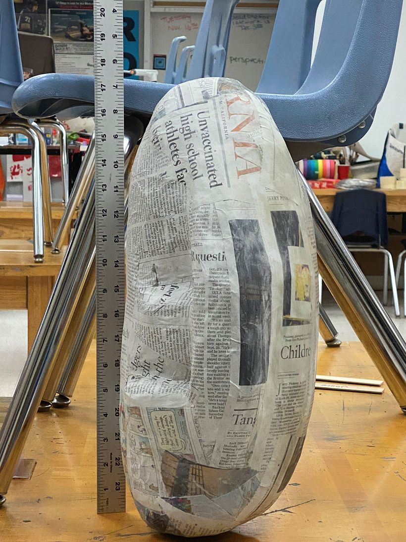Sammael Paper Mache Mounted Head 1
