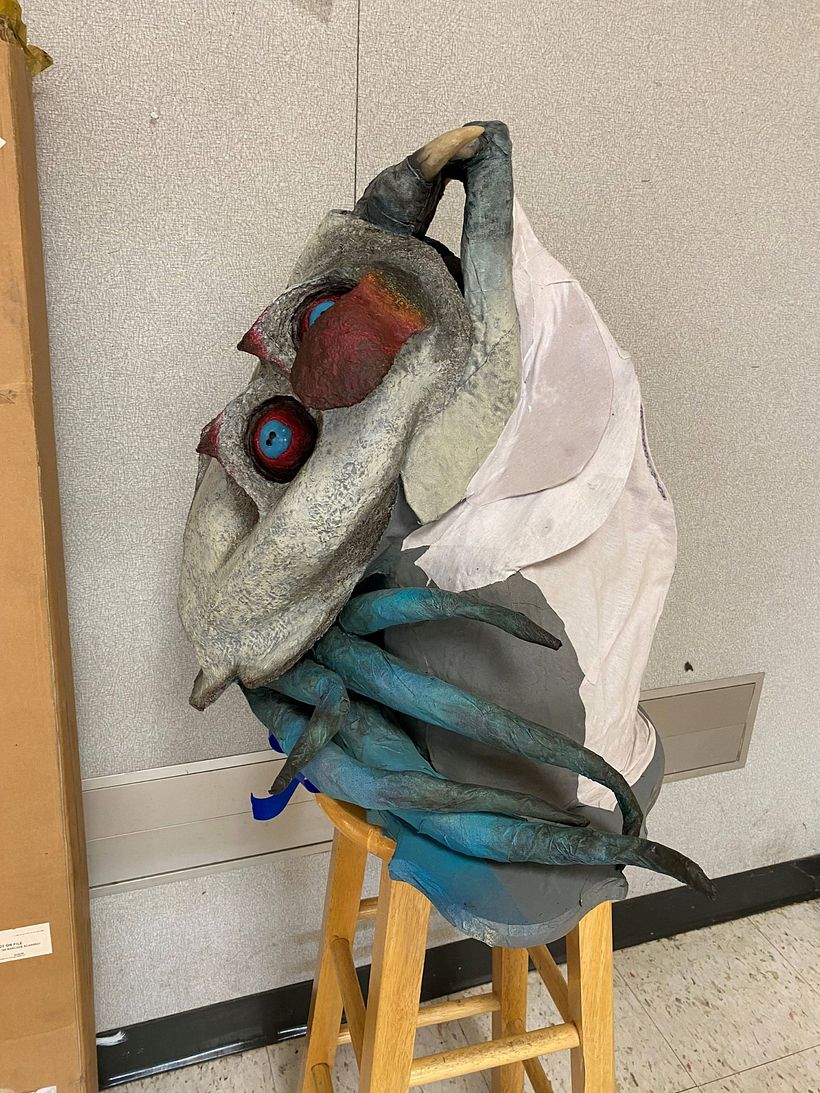 Sammael Paper Mache Mounted Head 7