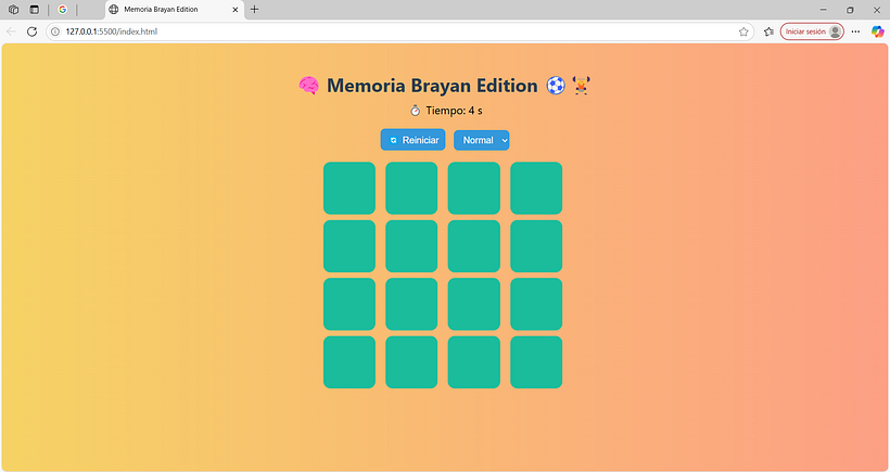 Juego de memoria 1