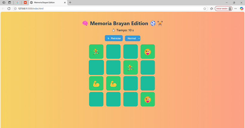 Juego de memoria 1
