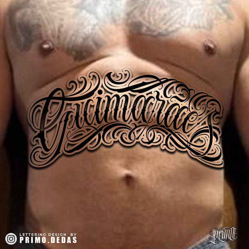 Custom Lettering Tattoo Design 1
