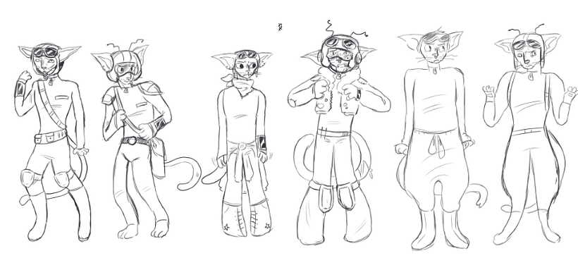 Character Design Process: Fergus Mercurio 1
