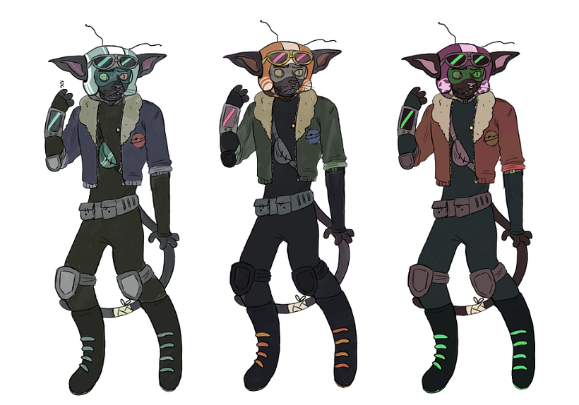 Character Design Process: Fergus Mercurio 1
