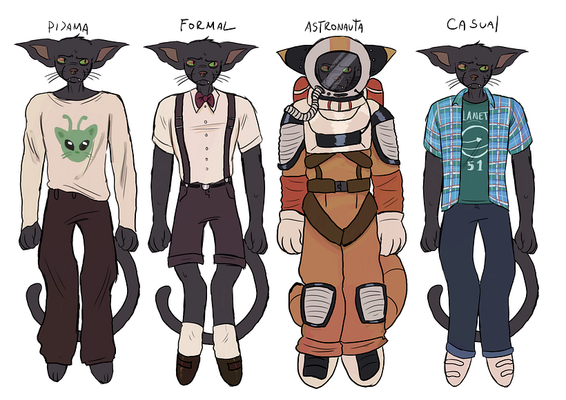 Character Design Process: Fergus Mercurio 1