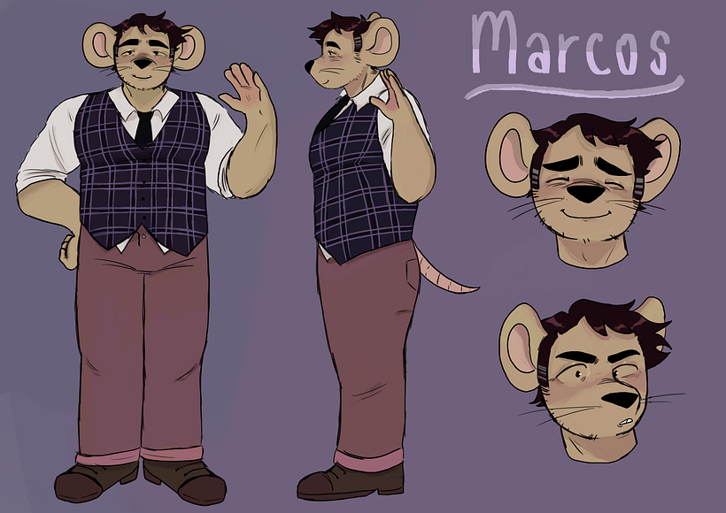 Character Design Process: Fergus Mercurio 2