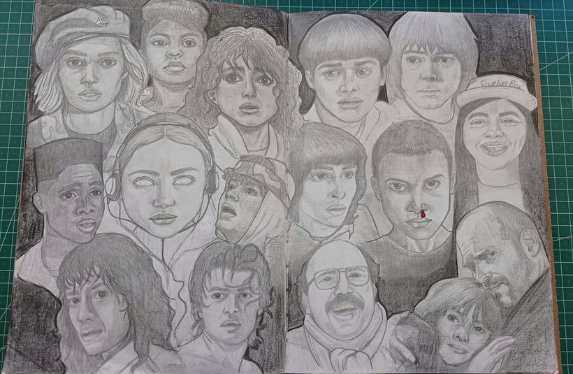 Proyecto final sketchbook de retrato: Reto 101 cabezas.  10