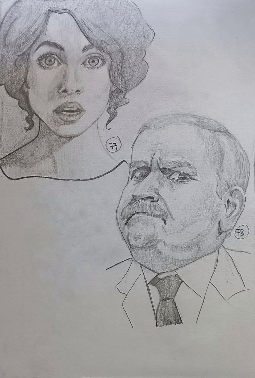 Proyecto final sketchbook de retrato: Reto 101 cabezas.  15