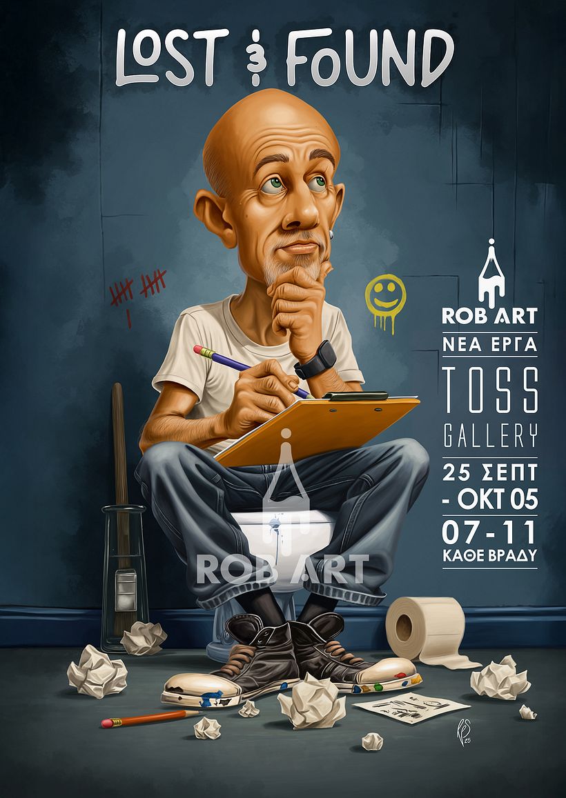 Rob Art Exhibition Poster Design 1