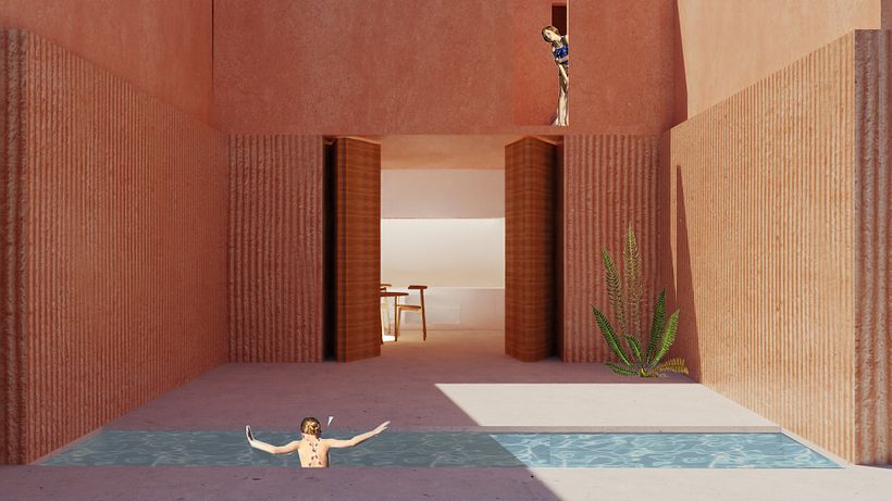 Post Digital Render | Architecture Collage 1