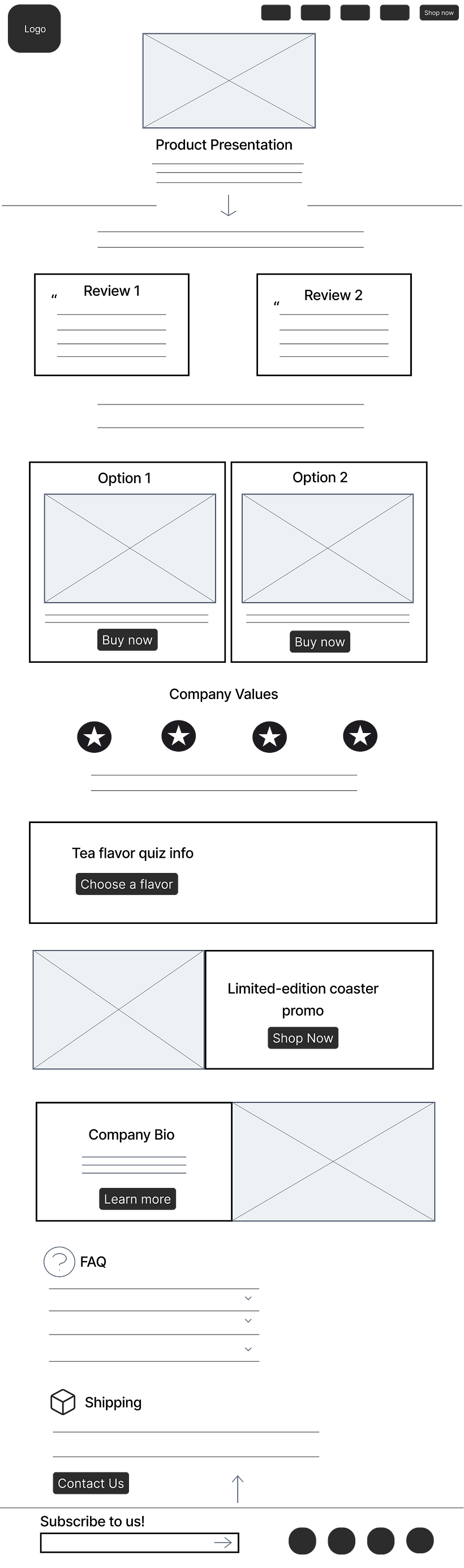 UX/UI Design for a Landing Page 2