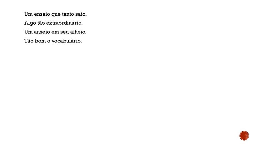As minhas estrofes. 3