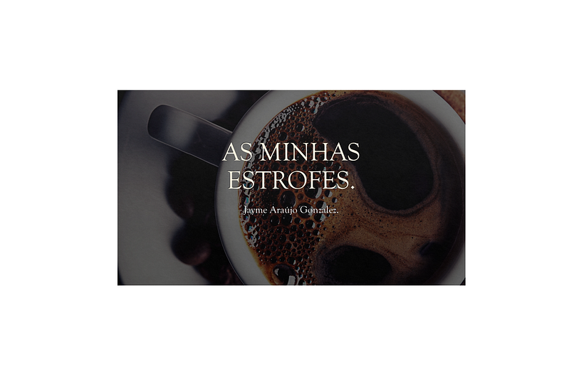 As minhas estrofes. 1