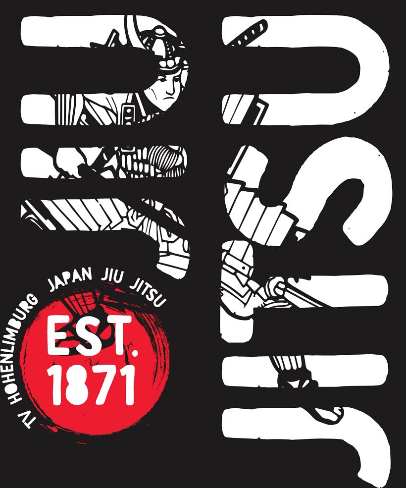 T-shirt du club de Jiu Jitsu japonais 1
