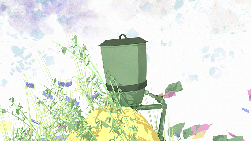 Trash El robot/BMO fan art 1
