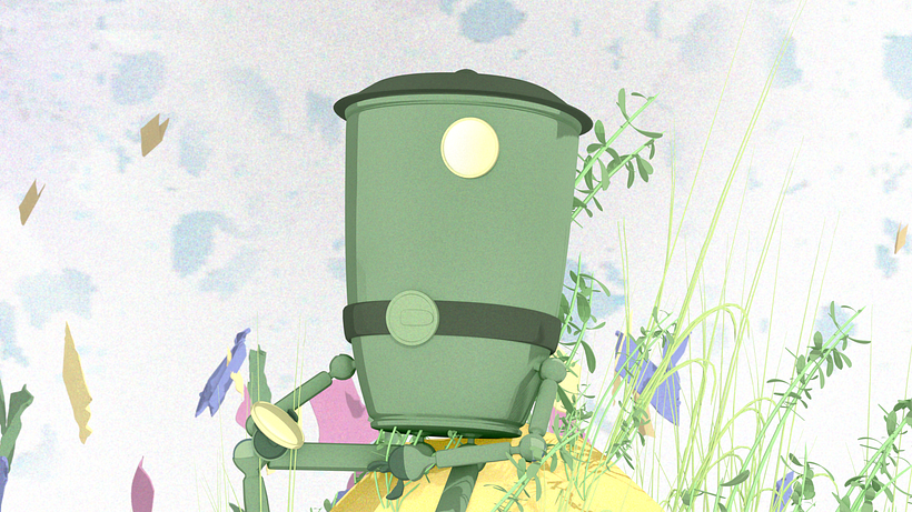 Trash El robot/BMO fan art 1