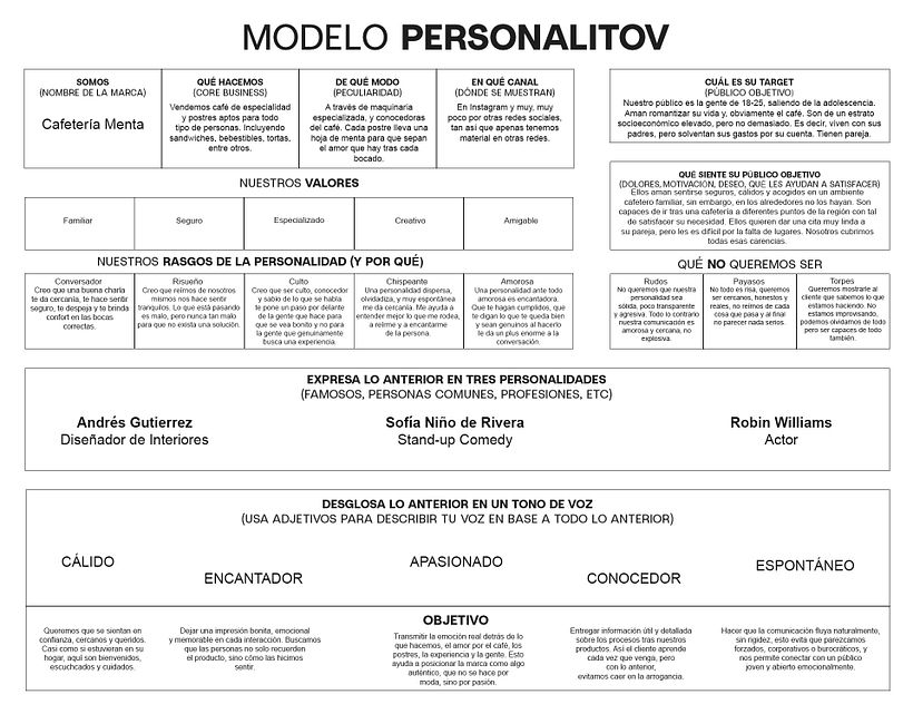 PersonaliToV - Cafetería 1