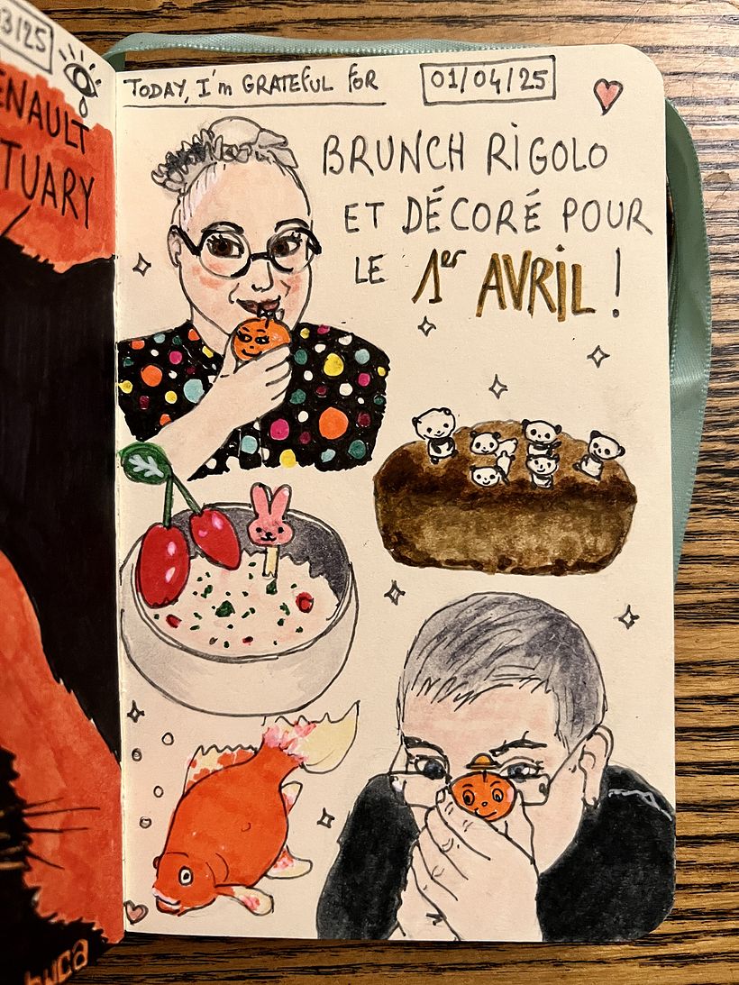 Carnet de gratitude : April 2025 sketchbook 1