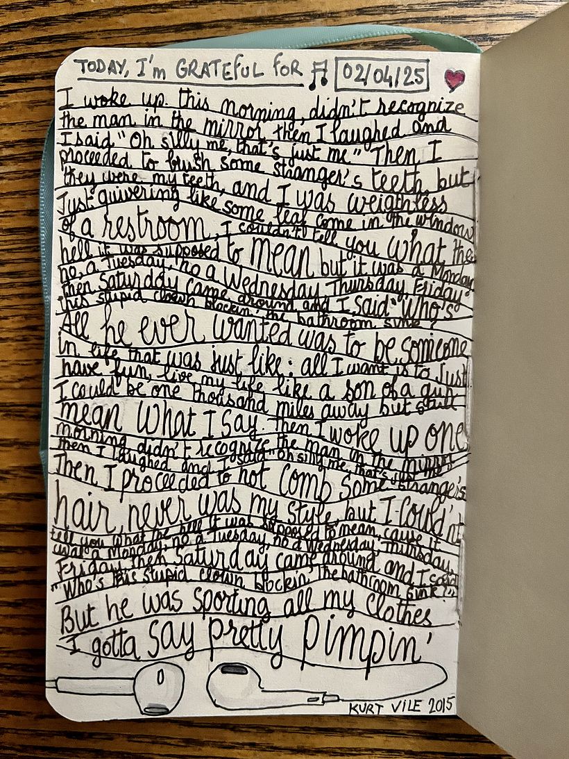 Carnet de gratitude : April 2025 sketchbook 1