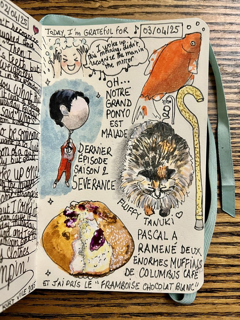 Carnet de gratitude : April 2025 sketchbook 1