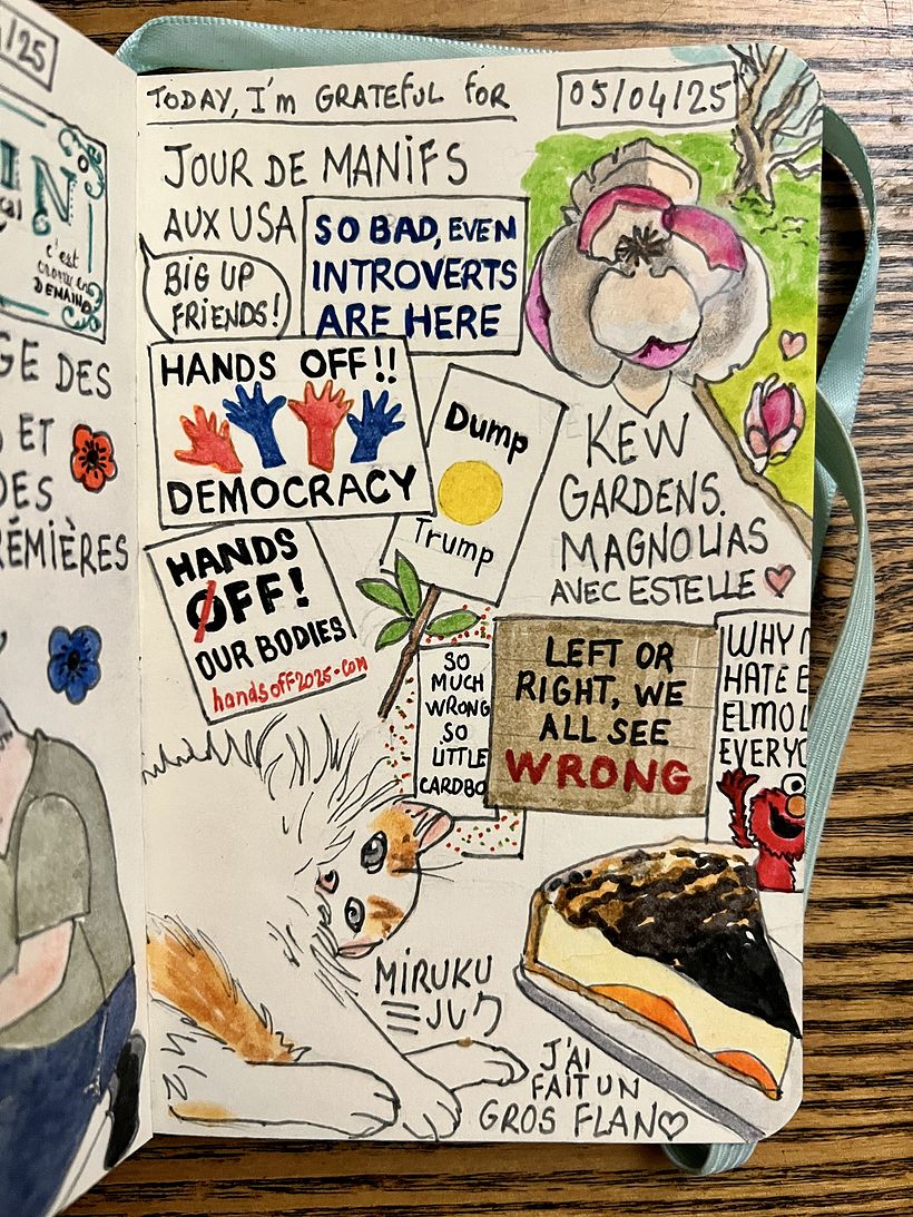 Carnet de gratitude : April 2025 sketchbook 1