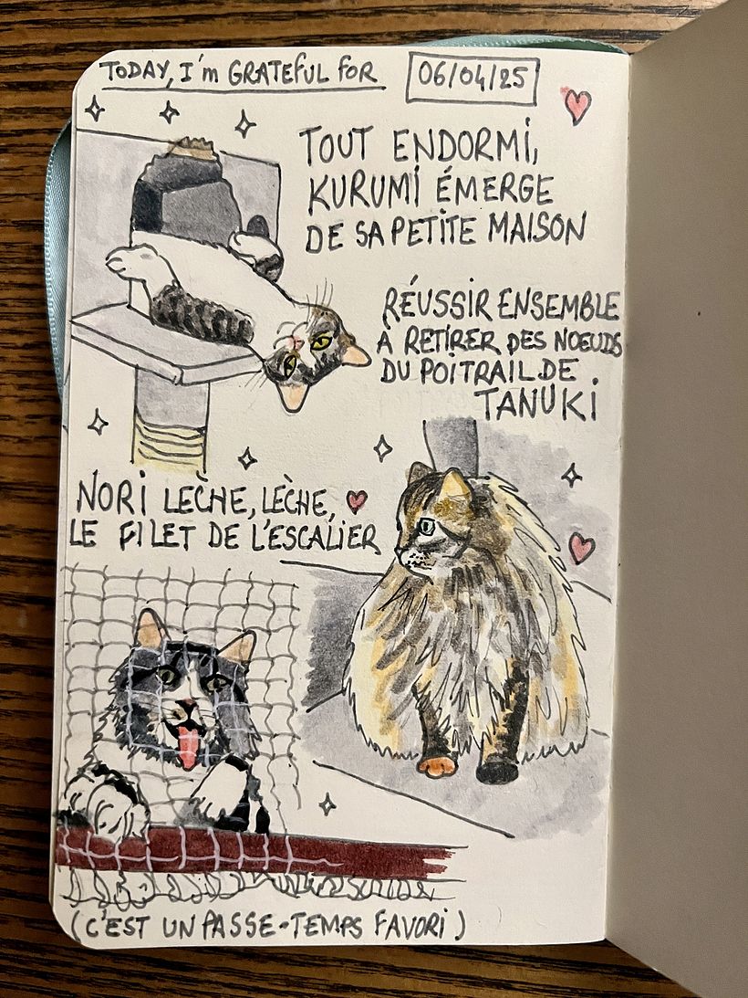 Carnet de gratitude : April 2025 sketchbook 1