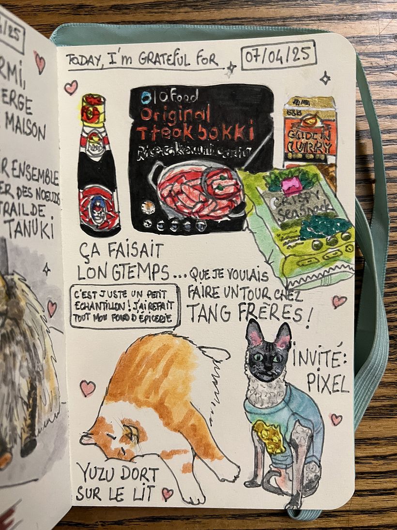 Carnet de gratitude : April 2025 sketchbook 1