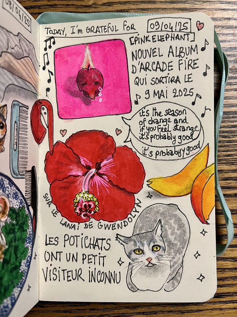 Carnet de gratitude : April 2025 sketchbook 1