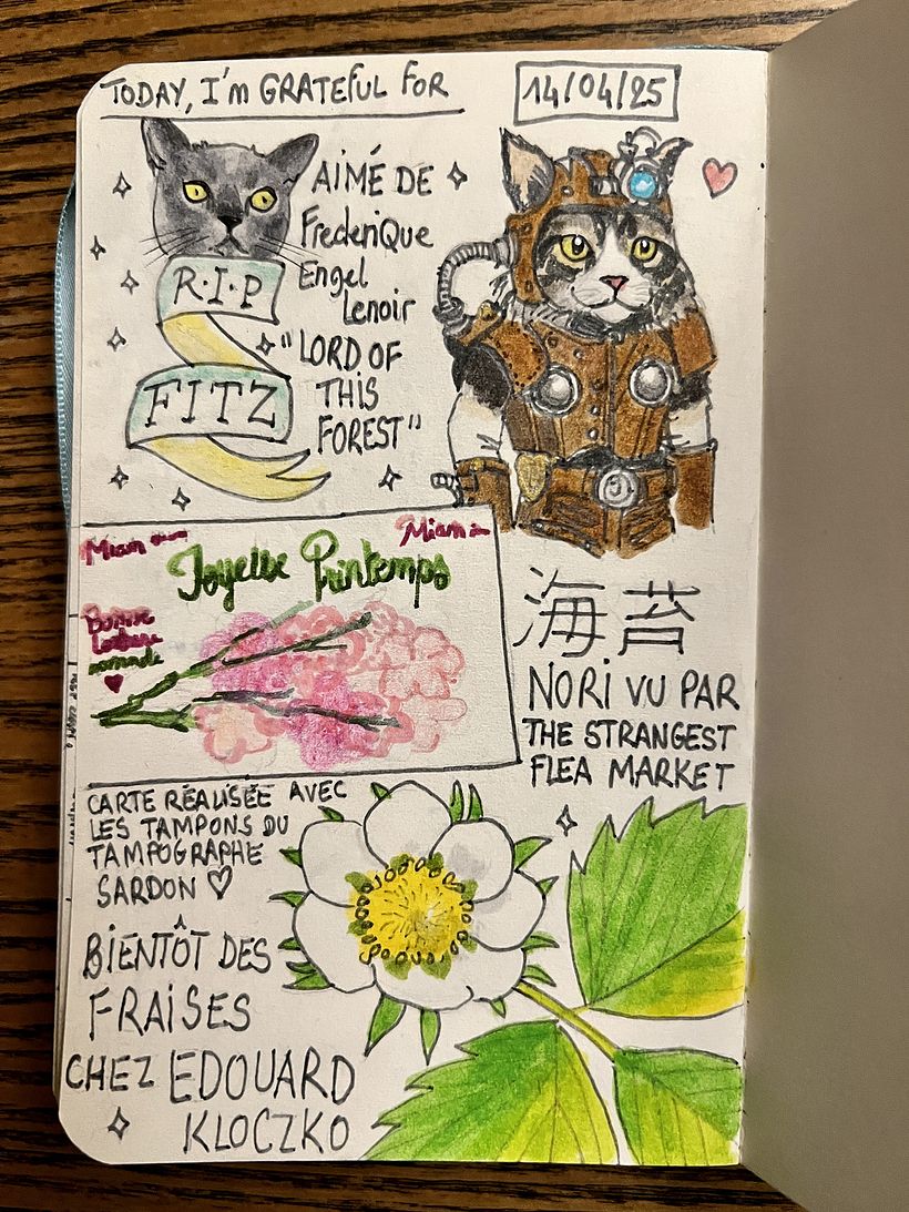 Carnet de gratitude : April 2025 sketchbook 1