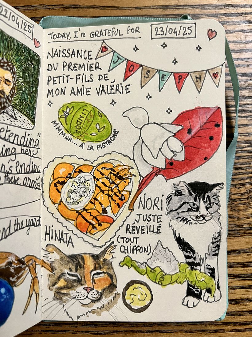 Carnet de gratitude : April 2025 sketchbook 1