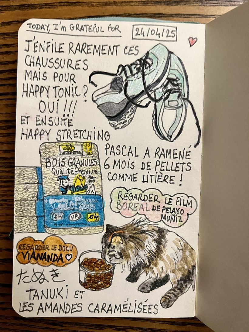 Carnet de gratitude : April 2025 sketchbook 1