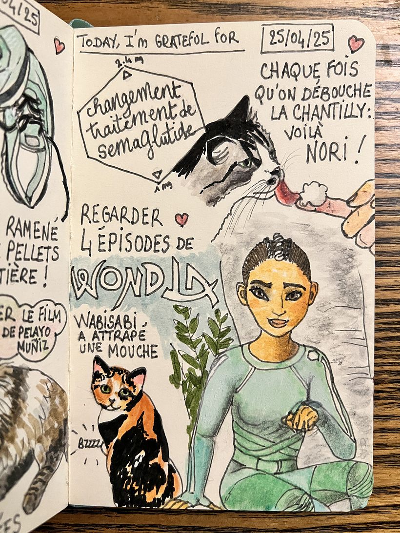 Carnet de gratitude : April 2025 sketchbook 1