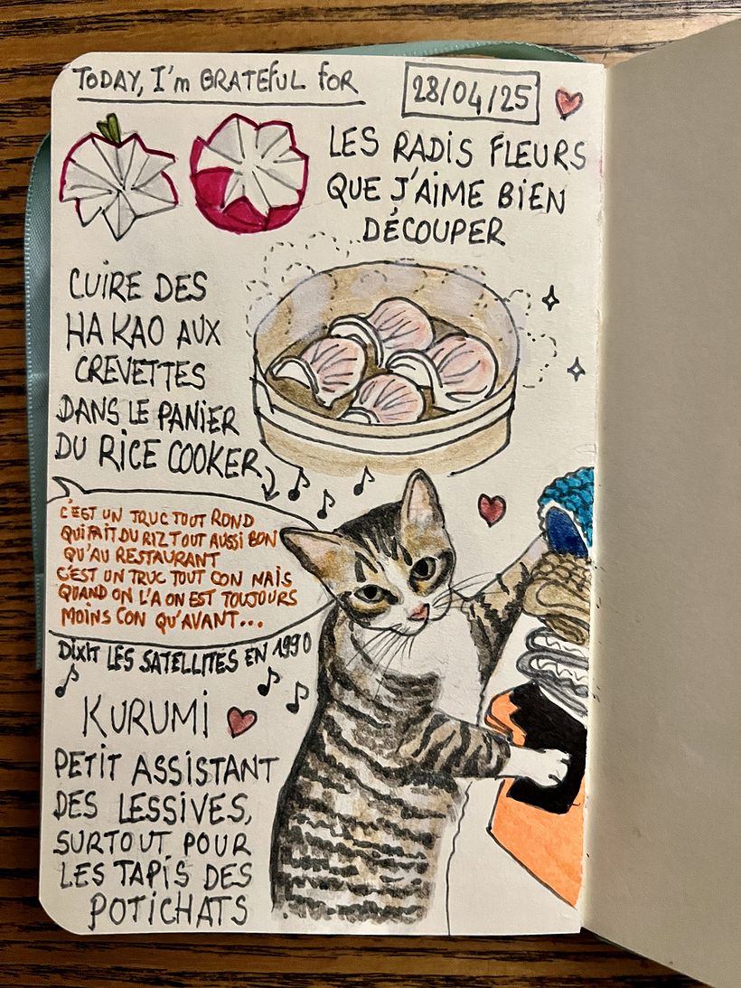 Carnet de gratitude : April 2025 sketchbook 1