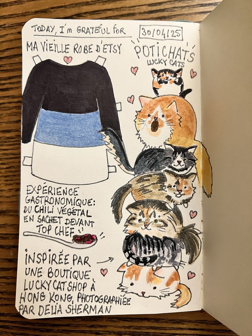 Carnet de gratitude : April 2025 sketchbook 1