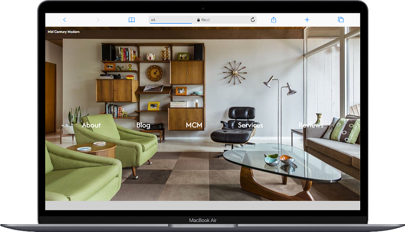 Mid Century Modern - Landing Page 1