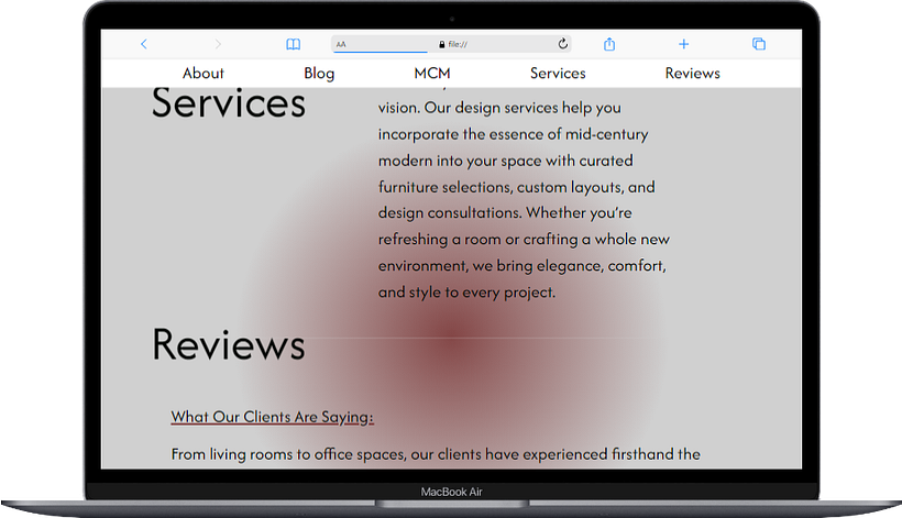 Mid Century Modern - Landing Page 2