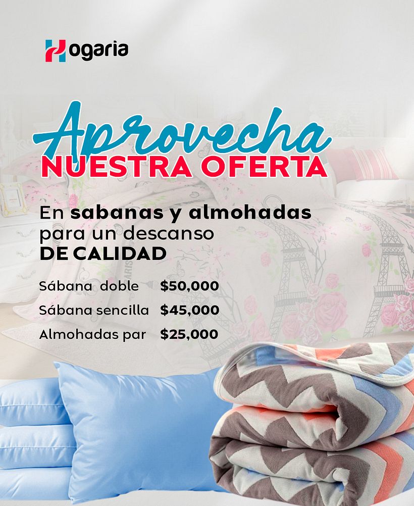 Ofertas de sabanas y almohadas  1