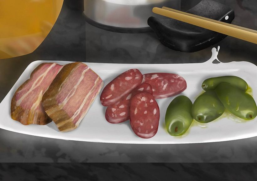 Bodegon subrealista, japo/español 1