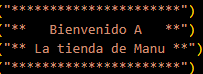 Tienda en python 1